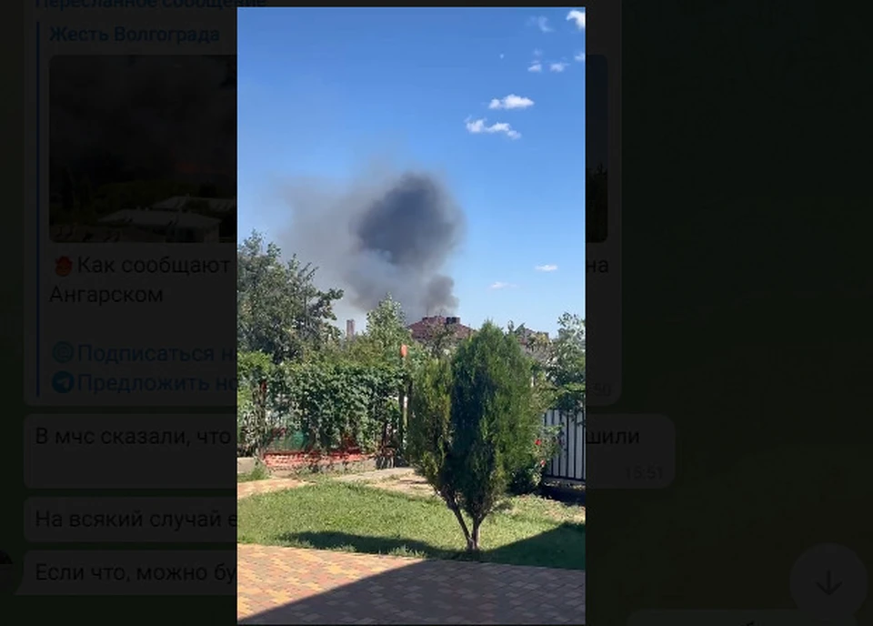 Стоп-кадр из видео телеграм-канала "Жесть Волгограда"