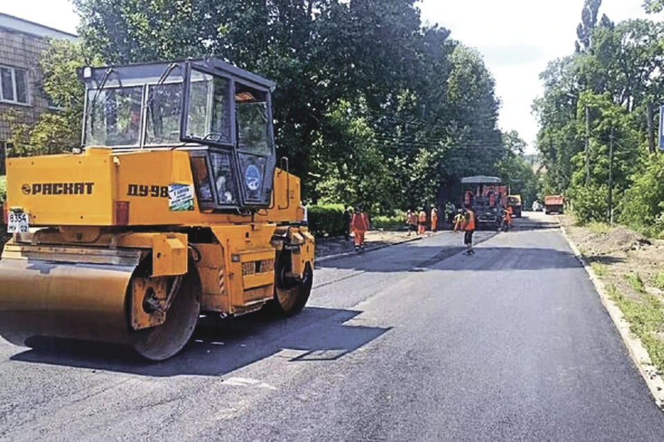 Башкортостан ремонтирует дорогу в Красном Луче. Фото: ЛИЦ