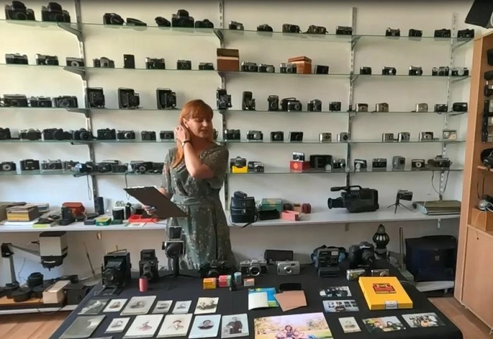 Коллекция Блоусова насчитывает около ста моделей фотоаппаратуры. Фото: пресс-служба администрации Скадовского округа.