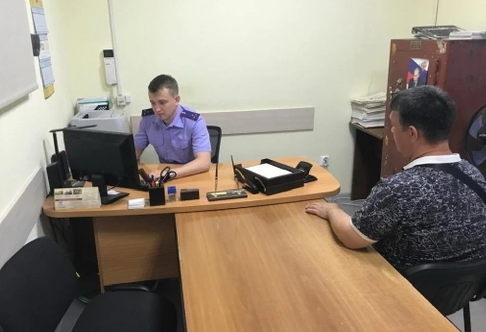 Момент допроса подозреваемого, с сайта СУ СК России по Воронежской области.