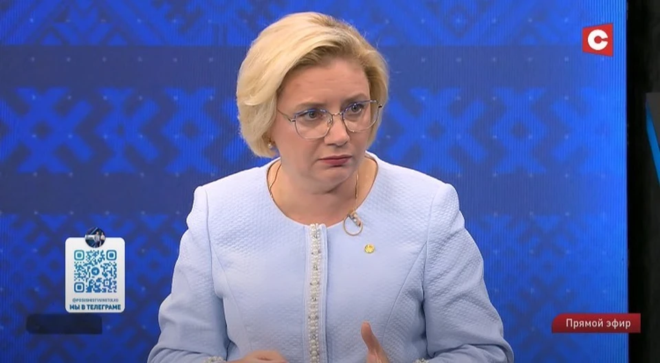Первый зампредседателя Мингорисполкома Надежда Лазаревич сказала, что рост цен был и будет, но он будет сдержан и управляем. Фото: кадр видео СТВ
