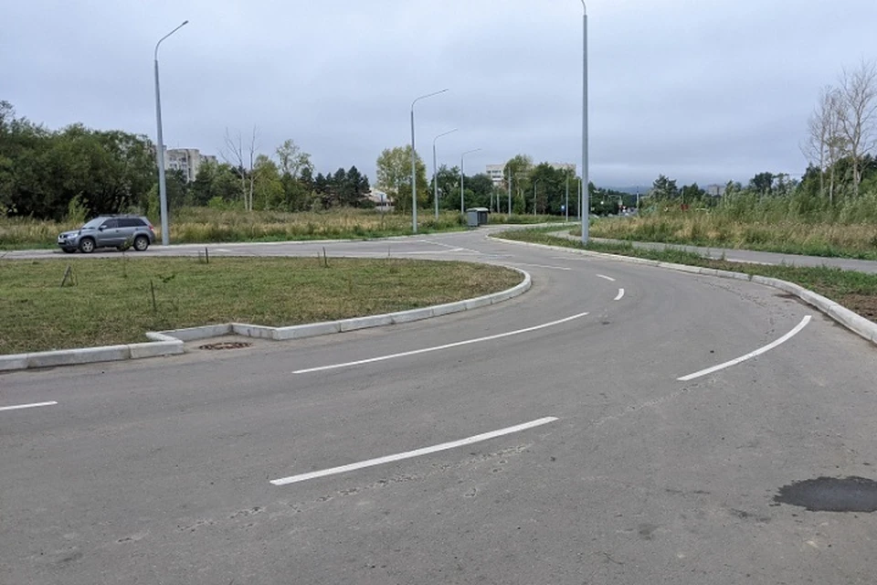 Дорогу до набережной достроили в Комсомольске Фото: минткризма Хабавроского края