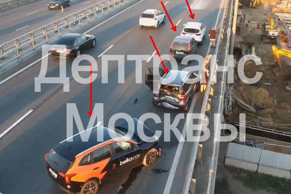 Движение в районе аварии затруднено