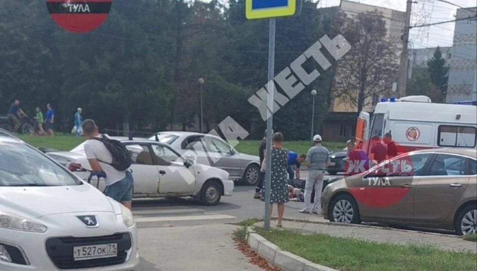 В Туле на улице Пузакова автомобиль Daewoo сбил пожилую женщину