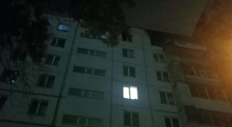 Фото: МЧС Башкирии с места пожара в Уфе