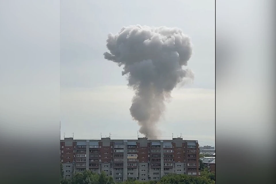 Дым был виден издалека. Фото: скриншот из видео Маргариты