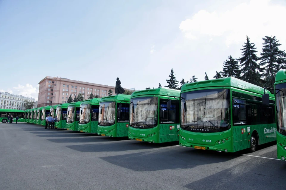Закупка автобусов была выполнена в рамках нацпроекта «Безопасные качественные дороги». Фото: мэрия Челябинска