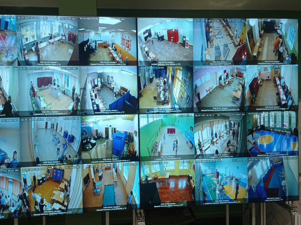 На избирательных участках организовано видеонаблюдение. Фото: Общественная палата Нижегородской области.