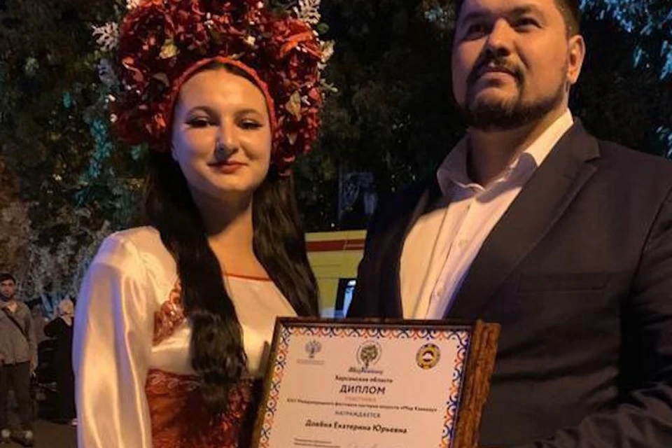 Екатерина стала участницей гала-концерта фестиваля Фото: Каховская администрация