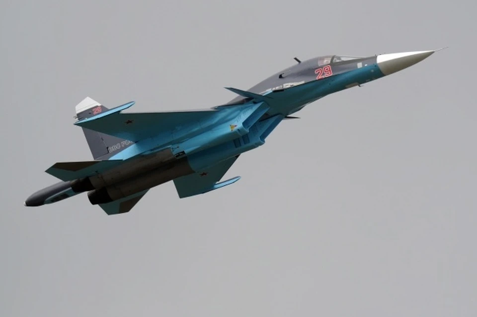 Самолет Су-34 упал в Воронежской области