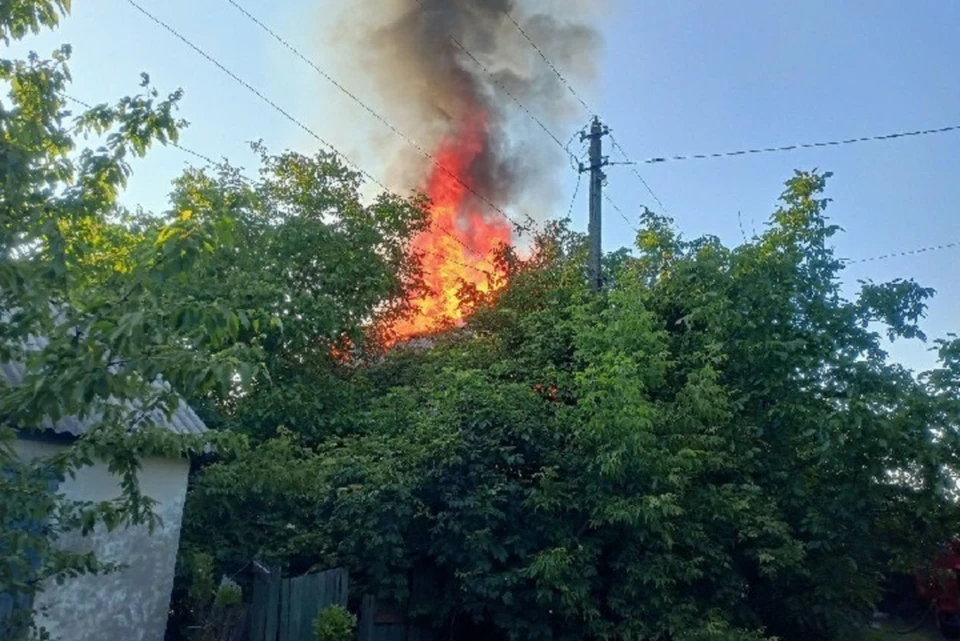 Причиной пожара послужило попадание взрывоопасного предмета. Фото (архив): ТГ/Приходько