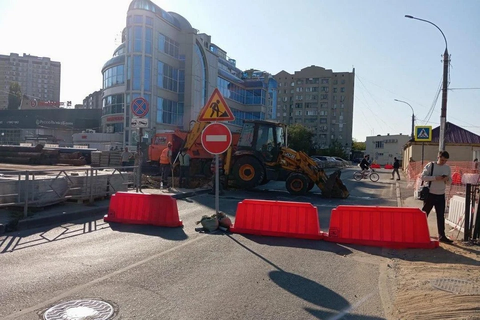 В Липецке перекрыли проезд рядом с ЦР