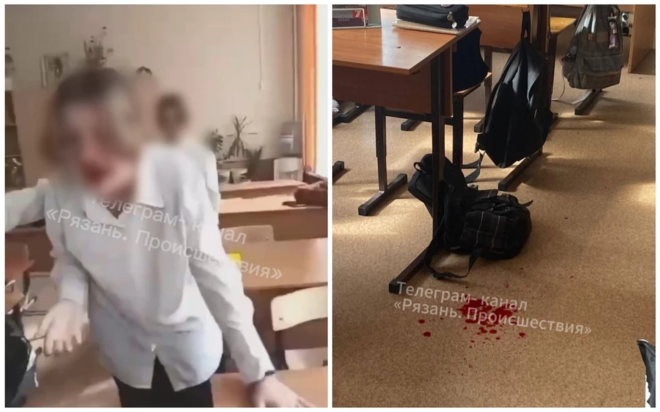 В рязанской школе девочке разбила нос другая ученица.