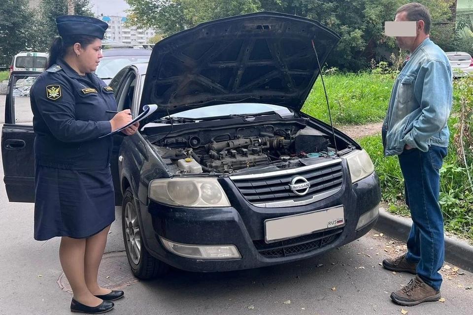 У новосибирца арестовали автомобиль Nissan Almera за долг по алиментам. Фото: ГУ ФССП России пр региону
