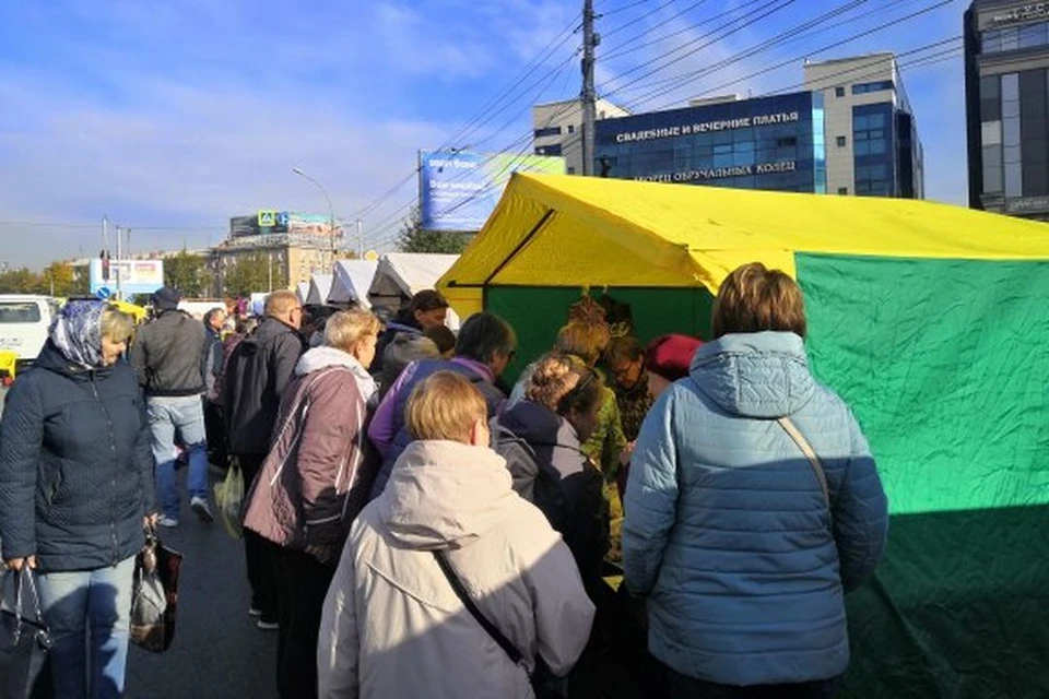Больше девяти миллионов рублей потратили новосибирцы на ярмарке у ГУМа. Фото: мэрия Новосибирска