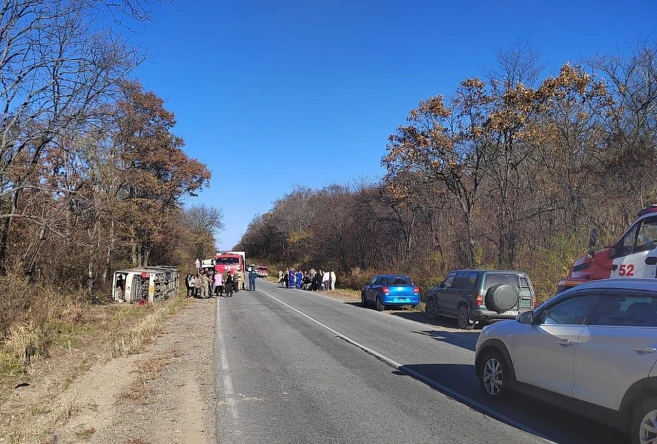 В аварии погибли два пассажира. Фото: УМВД по Приморскому краю