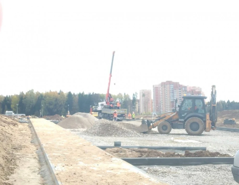 В Обнинске продолжают строить новую дорогу