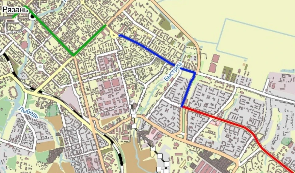 Коридор для общественного транспорта "центр города - Песочня" со временем хотят создать в Рязани.