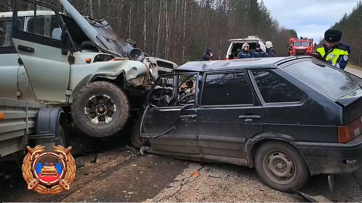 Жуткая авария на трассе под Сыктывкаром: погибли двое, трое пострадали -  KP.RU