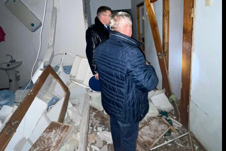 Фото и видео с места взрыва в психинтернате в Волосово показали в прокуратуре. Фото: