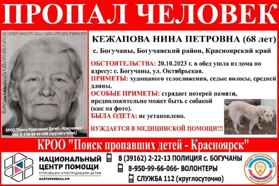 Ориентировка: «Поиск пропавших детей – Красноярск»