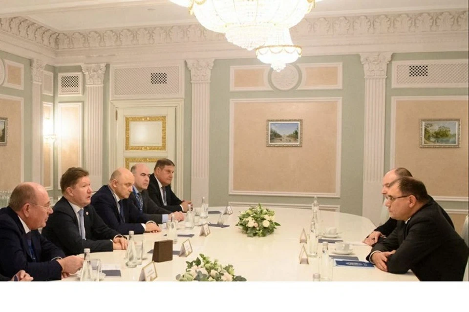Министр энергетики Беларуси обсудил вопросы сотрудничества с главой Газпрома. Фото: телеграм-канал Минэнерго