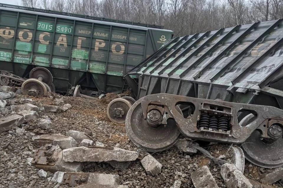 Поезд, сошедший с рельсов в Рязани, направлялся в Рыбное из Тамбовской области. Фото: Московская межрегиональная транспортная прокуратура.