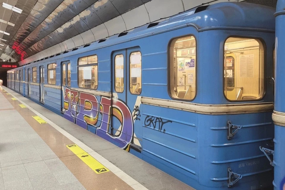 Разрисованные вагоны в метро. Фото: kaverzina_svetlana