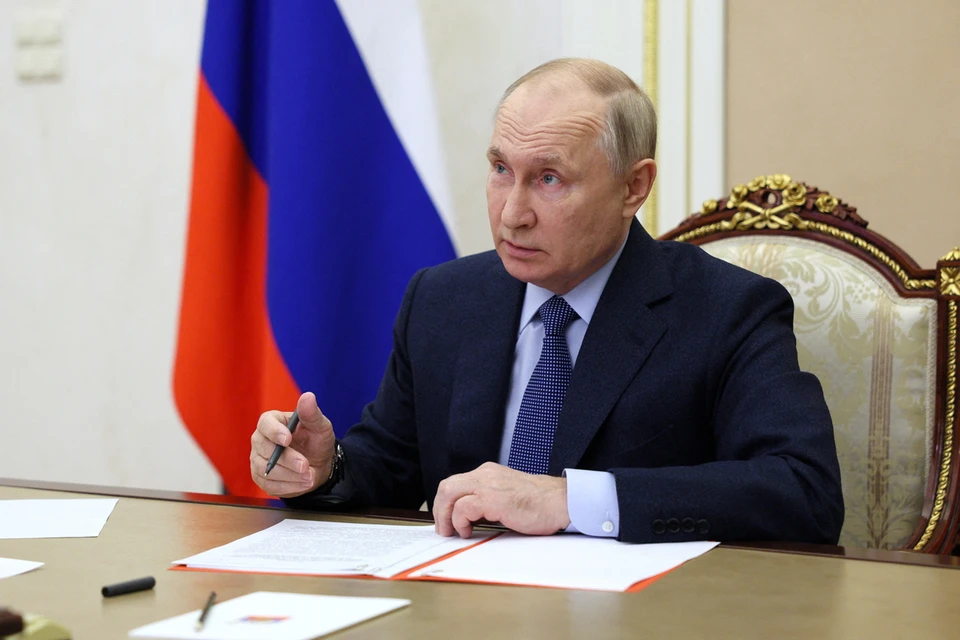 Cовещании Владимир Путин проводил в режиме видеоконференции