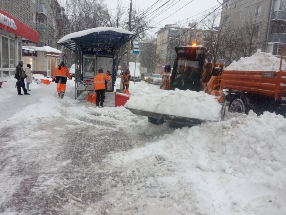Калугу очищают от снега