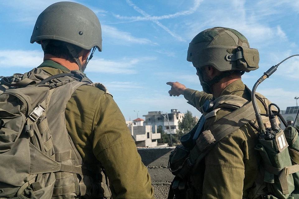 Солдаты ЦАХАЛ во время военной операции в секторе Газа.