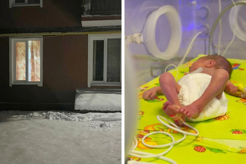 Мать оставила ребенка в пакете на морозе под окнами своей квартиры. Фото: читатель «КП»/