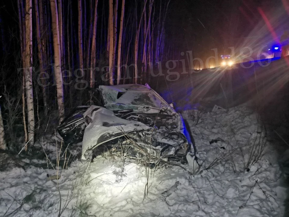 На загородной трассе в Югре произошло смертельное ДТП. Фото: УГИБДД России по ХМАО-Югре
