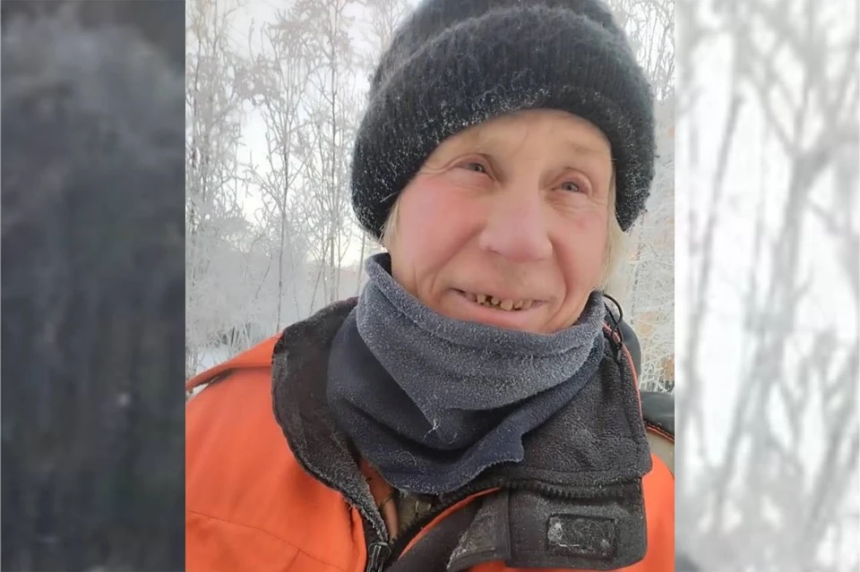 Дворника ловили буквально на ходу. Фото: скрин видео.