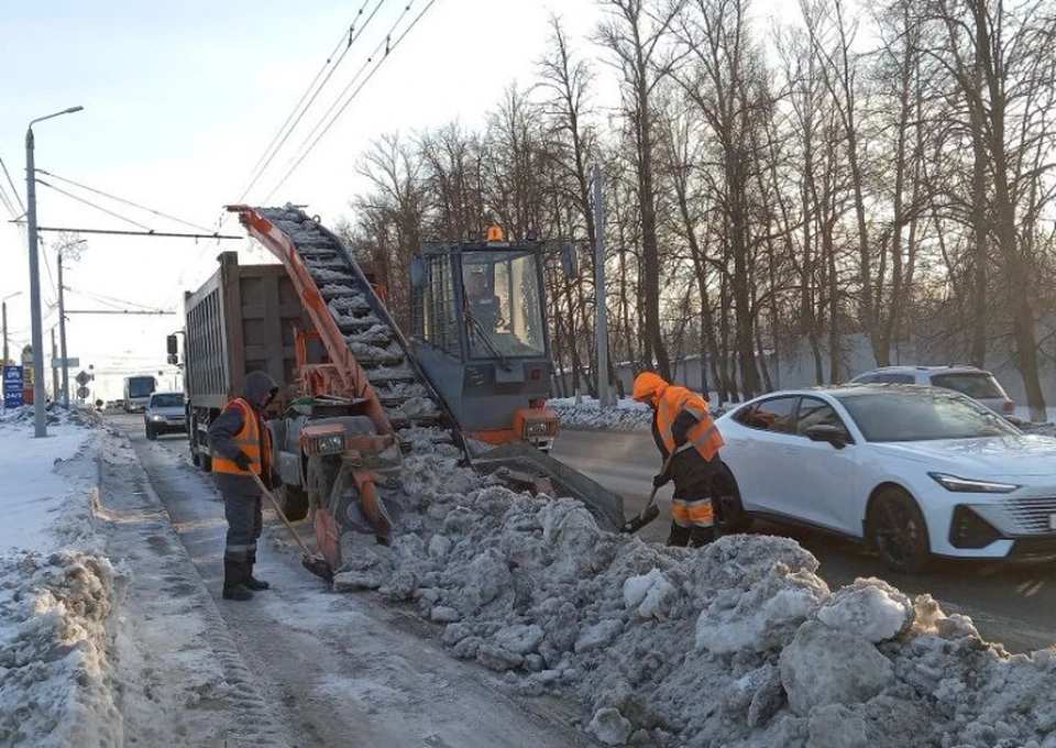 2360 кубометров снега вывезли из Тулы за прошедшие сутки