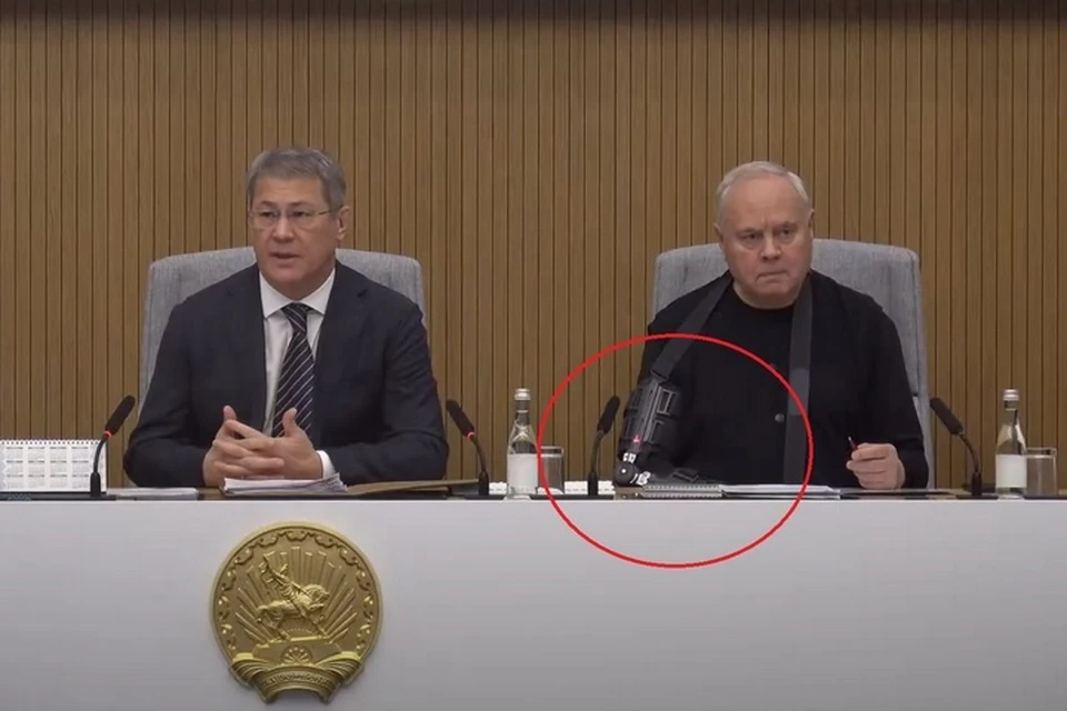 Кадр видео с оперативного совещания в правительстве Башкирии