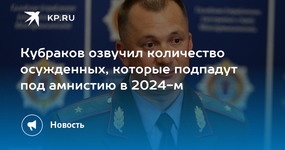 Закон об амнистии в 2024 году