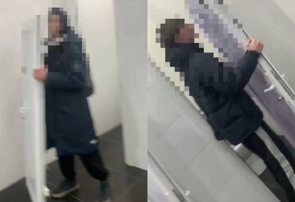 При помощи камер видеонаблюдения нашли подростков, которые сломали двери в туалете «Триумф Плазы»