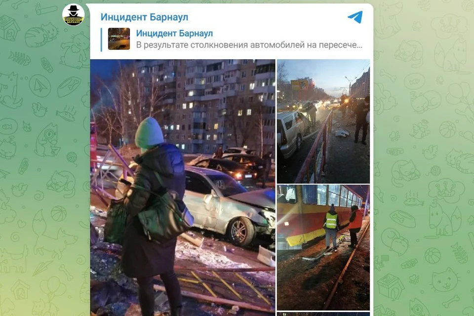 Фото: скриншот с телеграм-канала "Инцидент Барнаул"