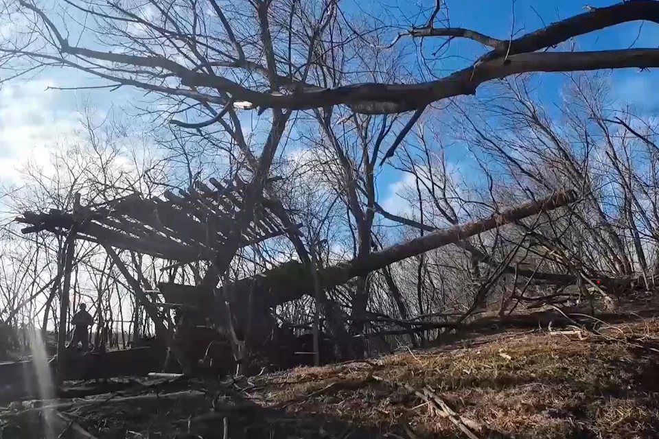 Российские военные уничтожили полевой склад с боеприпасами ВСУ Фото: скриншот видео Минобороны РФ