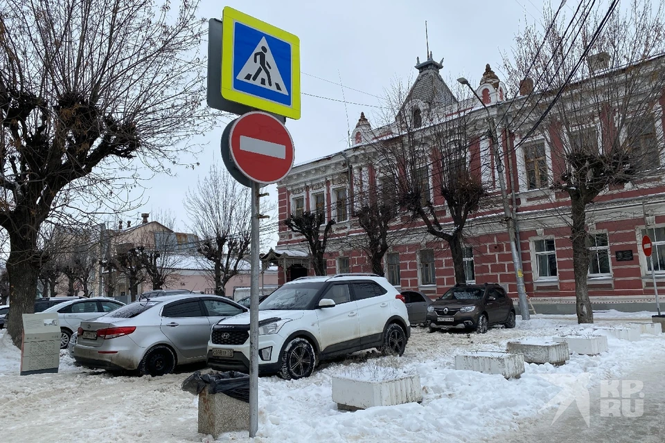 Въезд на улицу Павлова в Рязани теперь открыт. Фото от 29 января 2024 года.