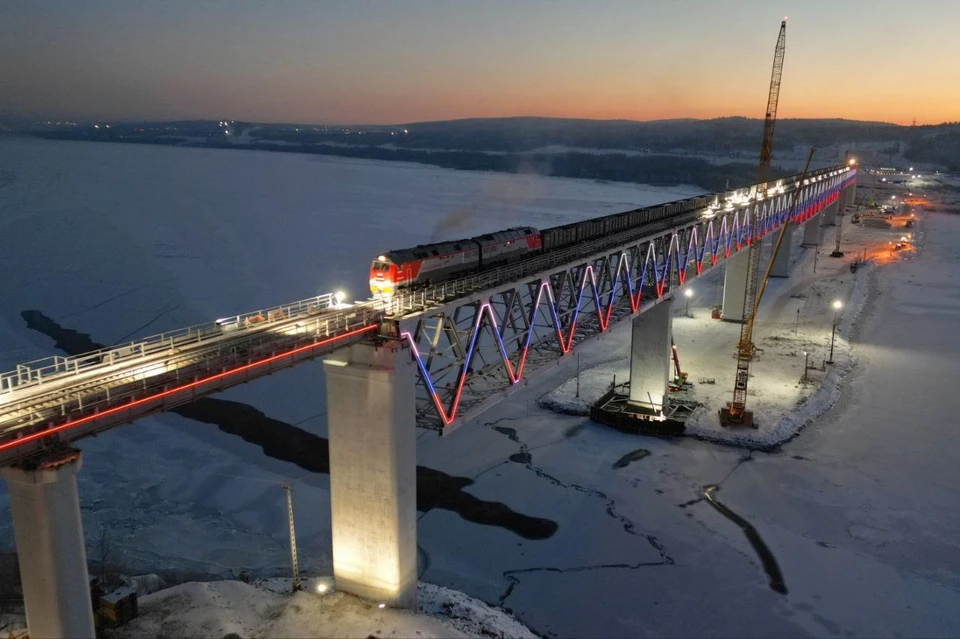 В декабре 2023 года по мосту через реку Тулому запустили рабочее движение. Фото: «Ространсмодернизация»