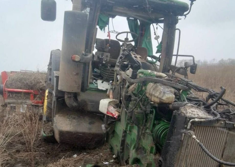 В Каховском районе тракторист подорвался на боеприпасе ВСУ во время сельскохозяйственных работ. ФОТО: Андрей Алексеенко