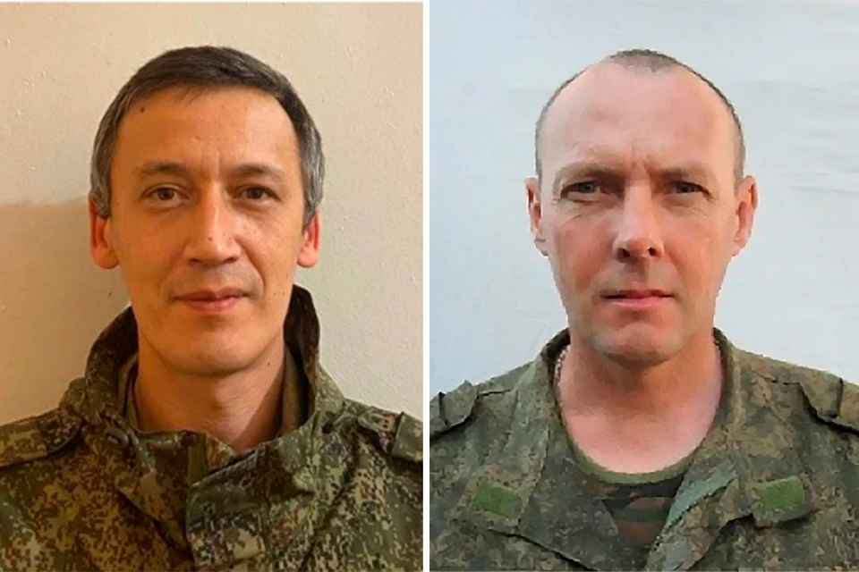 Старший лейтенант Рустем Мингажев и рядовой Олег Волков