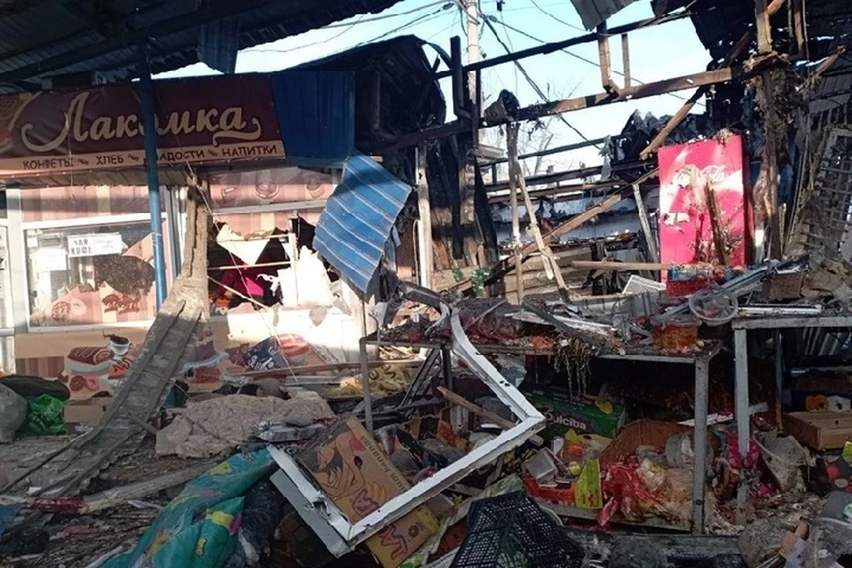 ВСУ обстреляли рынок в Кировском районе Донецка 21 января 2024 года
