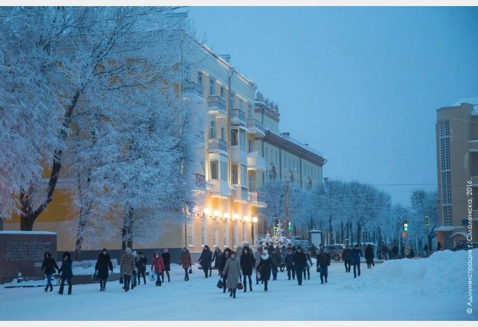 Жителей Смоленска предупредили о надвигающихся морозах 9 февраля Фото: Администрация города Смоленска