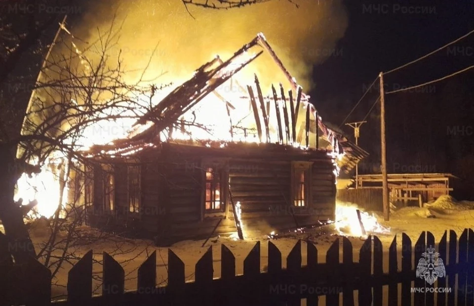 В Куйбышевском районе сгорел частный жилой дом