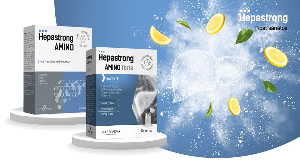 Hepastrong AMINO - комплекс аминокислот, помогает поддерживать функции печени и защищает ее от повреждений, вызванных токсинами, алкоголем, лекарствами.