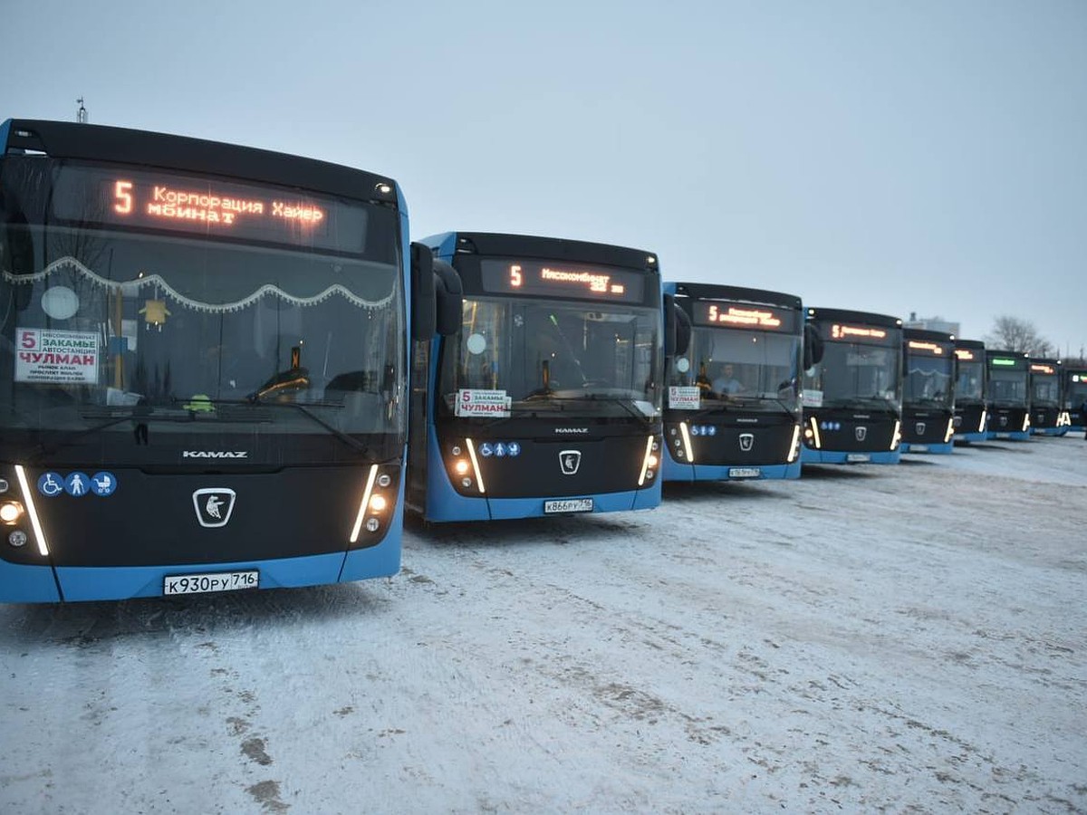 В Набережных Челнах большие автобусы начали курсировать по новому маршруту  №5 - KP.RU