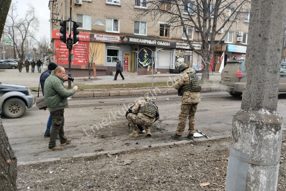 ВСУ обстреляли центр Донецка. Фото: t.me/kulemzin_donetsk